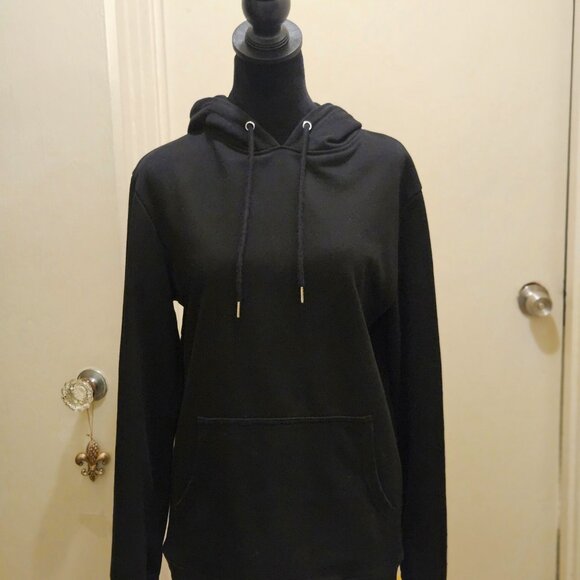 BLVCK Paris Black Hoodie. Made of 100% French. Size Small Terry Cotton - Picture 2 of 4